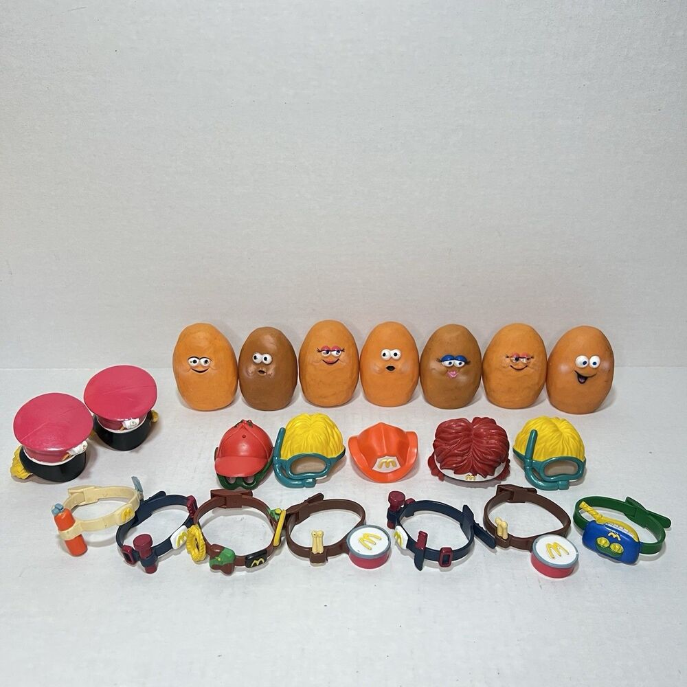 1988 McDonald's Happy Meal McNugget Nugget Buddies Lot  Set Of 7